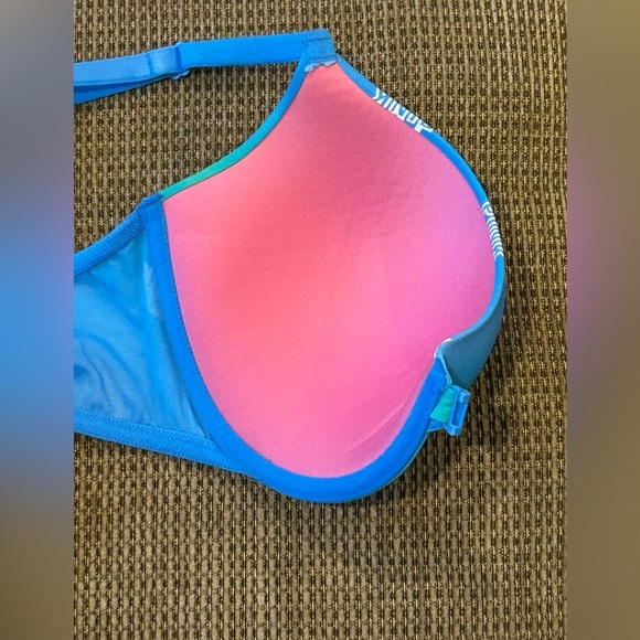 Victoria's Secret Pink Wear Everywhere push up Size 34C Blue - Picture 6 of 7